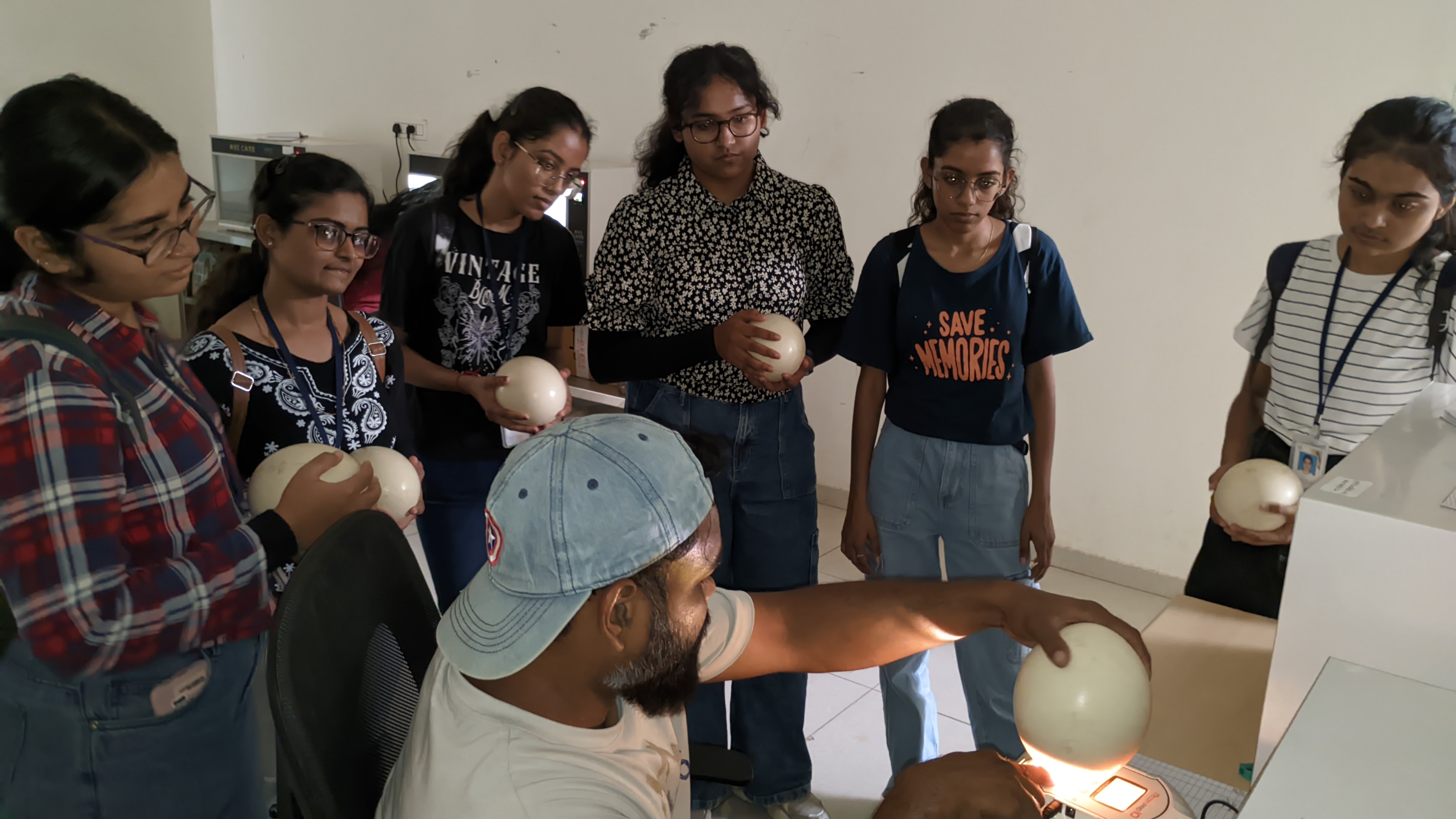 Students learning about wildlife conservation