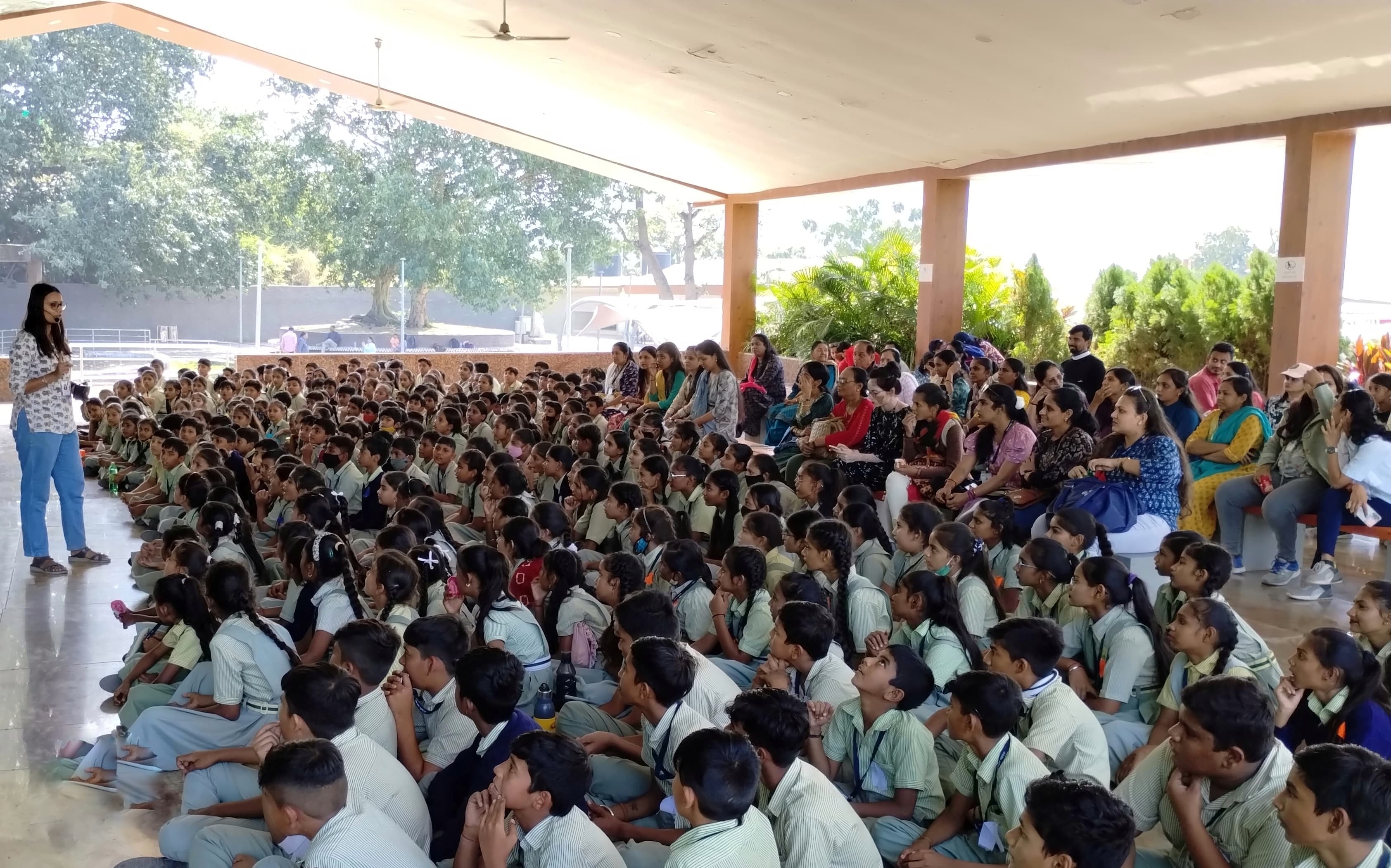Junior Rangers learning about wildlife